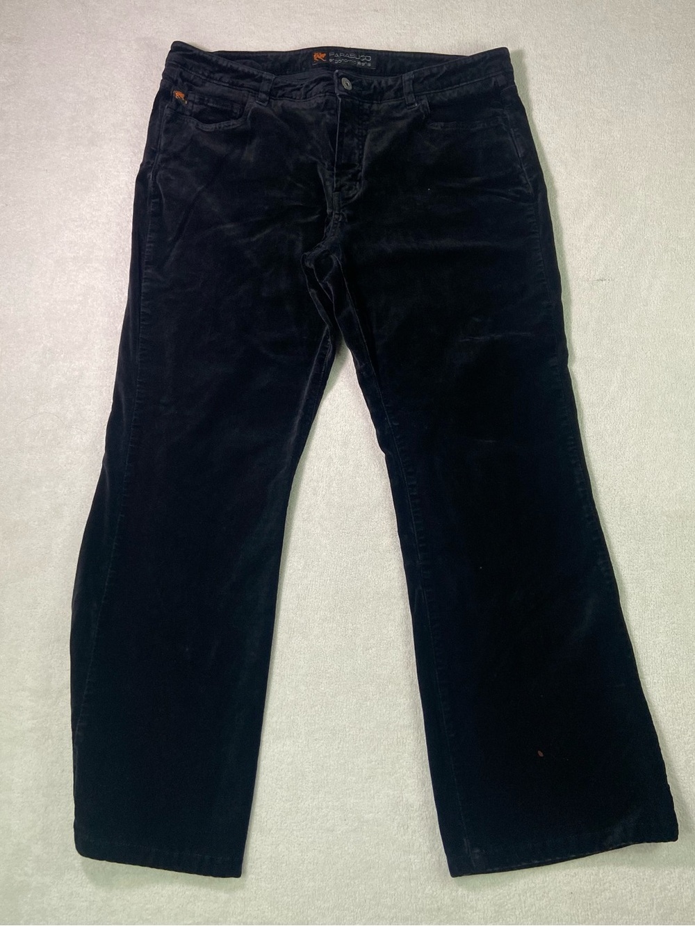 Parasuco Black Velvet Jeans with Orange Logo Detail